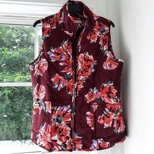 Red Floral Vest
